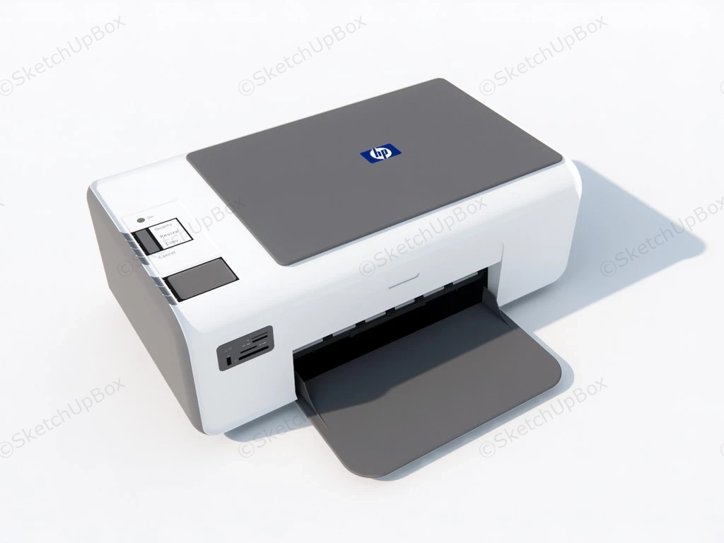 Hp All In One Printer sketchup model preview - SketchupBox