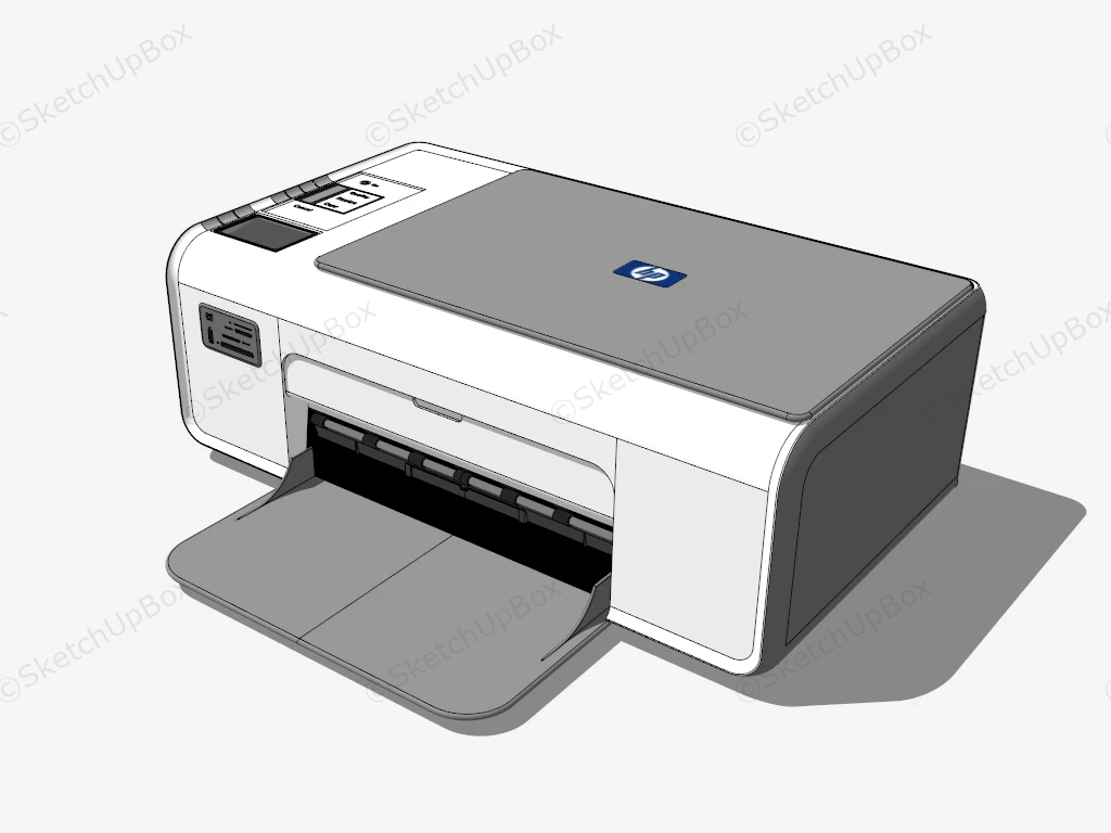 Hp All In One Printer sketchup model preview - SketchupBox