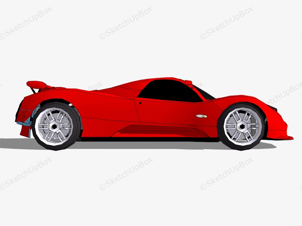 Pagani Zonda sketchup model preview - SketchupBox