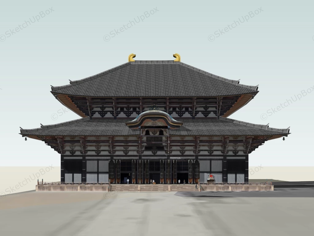 Great Buddha Hall Of Todaiji Temple sketchup model preview - SketchupBox