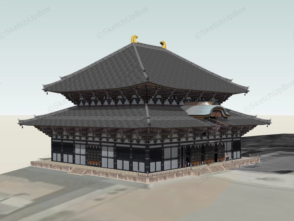 Great Buddha Hall Of Todaiji Temple sketchup model preview - SketchupBox