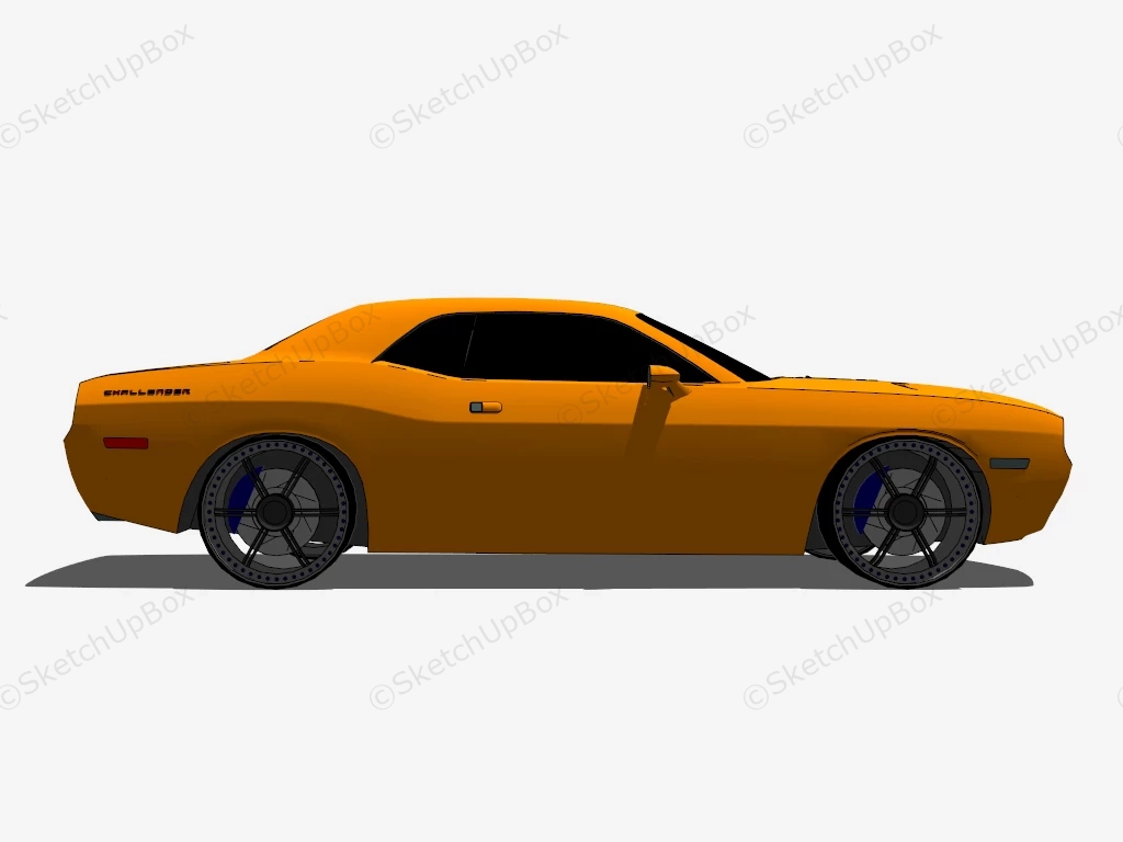 1970 Dodge Challenger sketchup model preview - SketchupBox