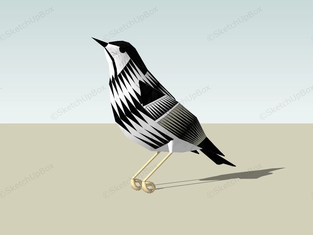 Sparrow Bird sketchup model preview - SketchupBox