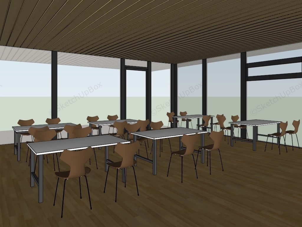 Restaurant Table Set sketchup model preview - SketchupBox