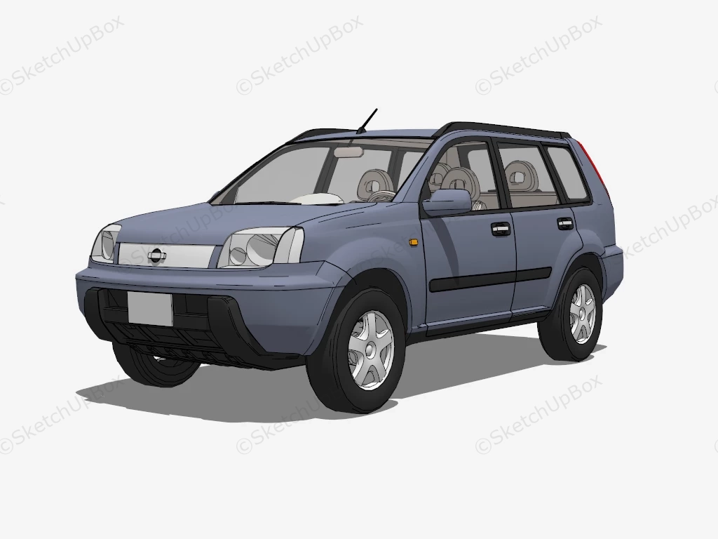 Nissan X Trail sketchup model preview - SketchupBox