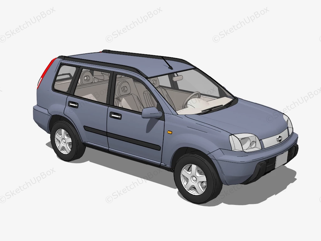 Nissan X Trail sketchup model preview - SketchupBox