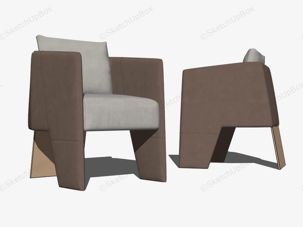 Accent Chairs For Living Room sketchup model preview - SketchupBox