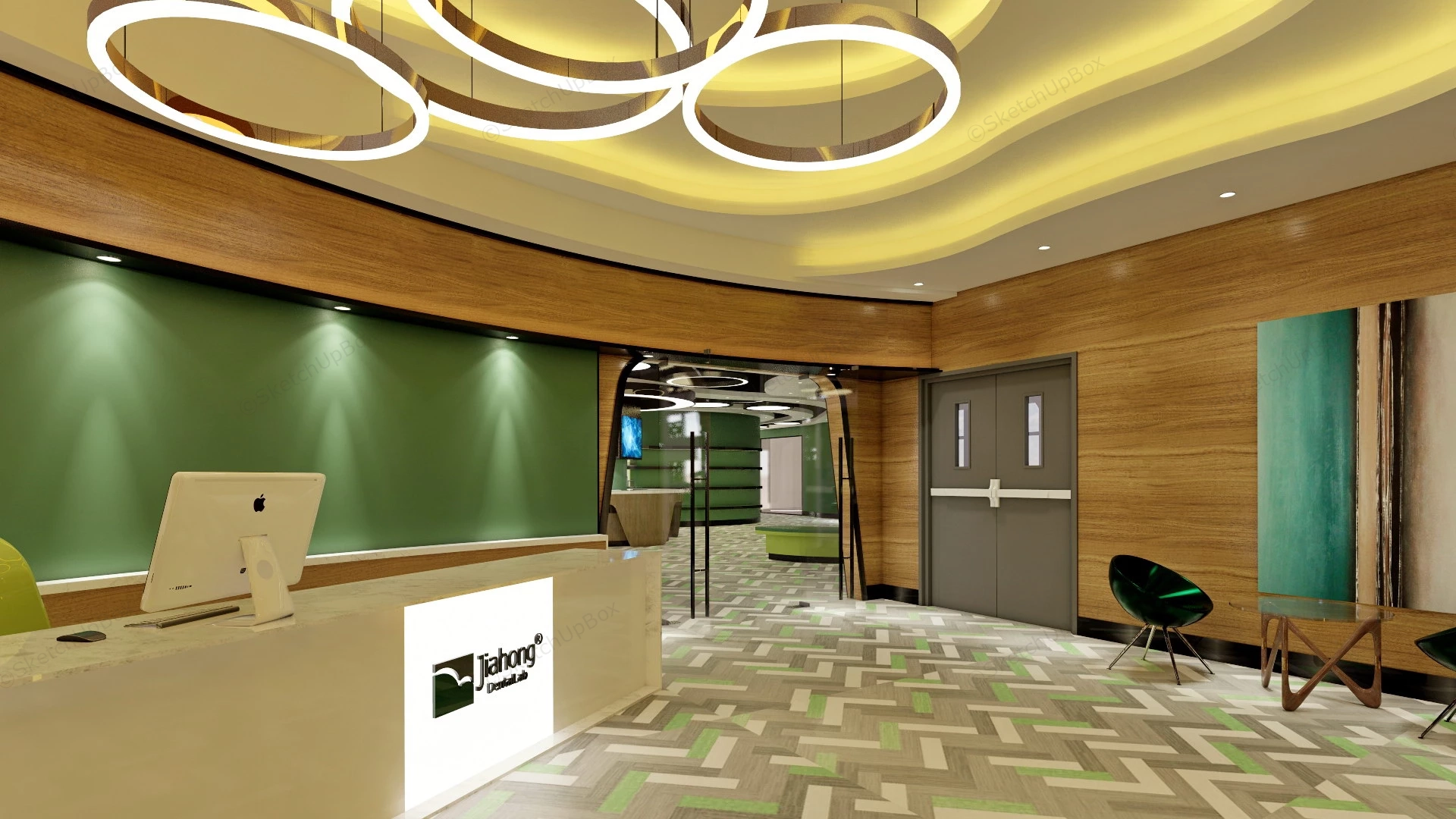 Dental Clinic Interior Design Ideas sketchup model preview - SketchupBox