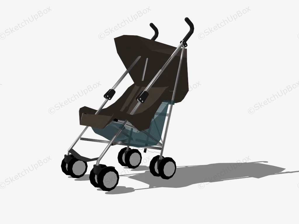 Baby Stroller sketchup model preview - SketchupBox