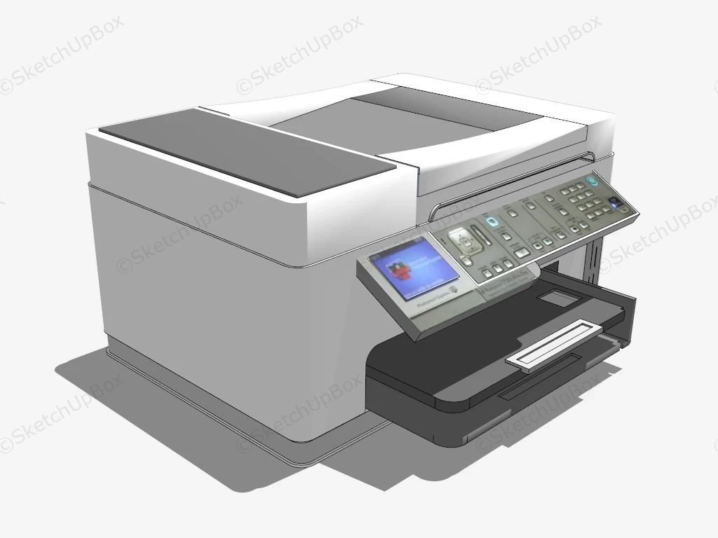 HP Photosmart Printer sketchup model preview - SketchupBox