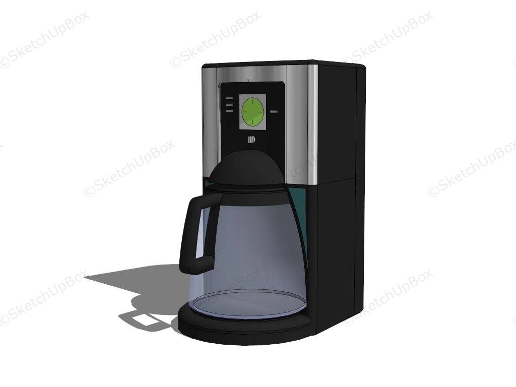 Black Coffee Machine sketchup model preview - SketchupBox