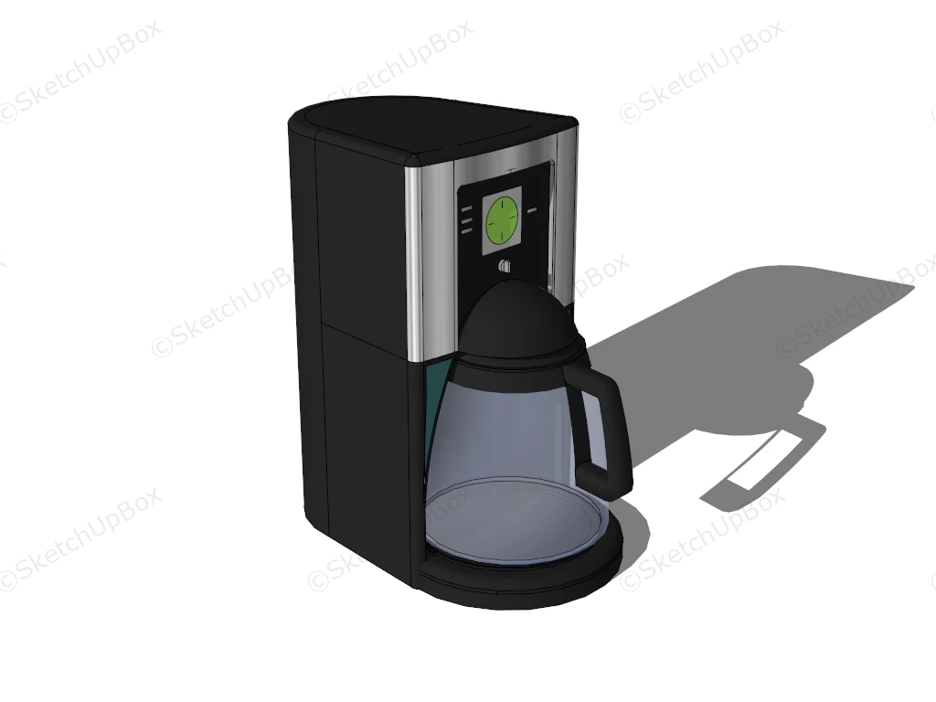 Black Coffee Machine sketchup model preview - SketchupBox