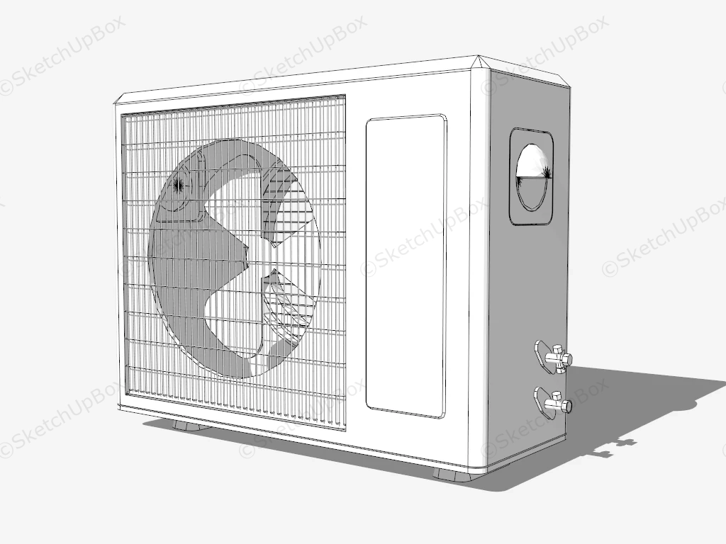 Outside Air Conditioner Unit sketchup model preview - SketchupBox