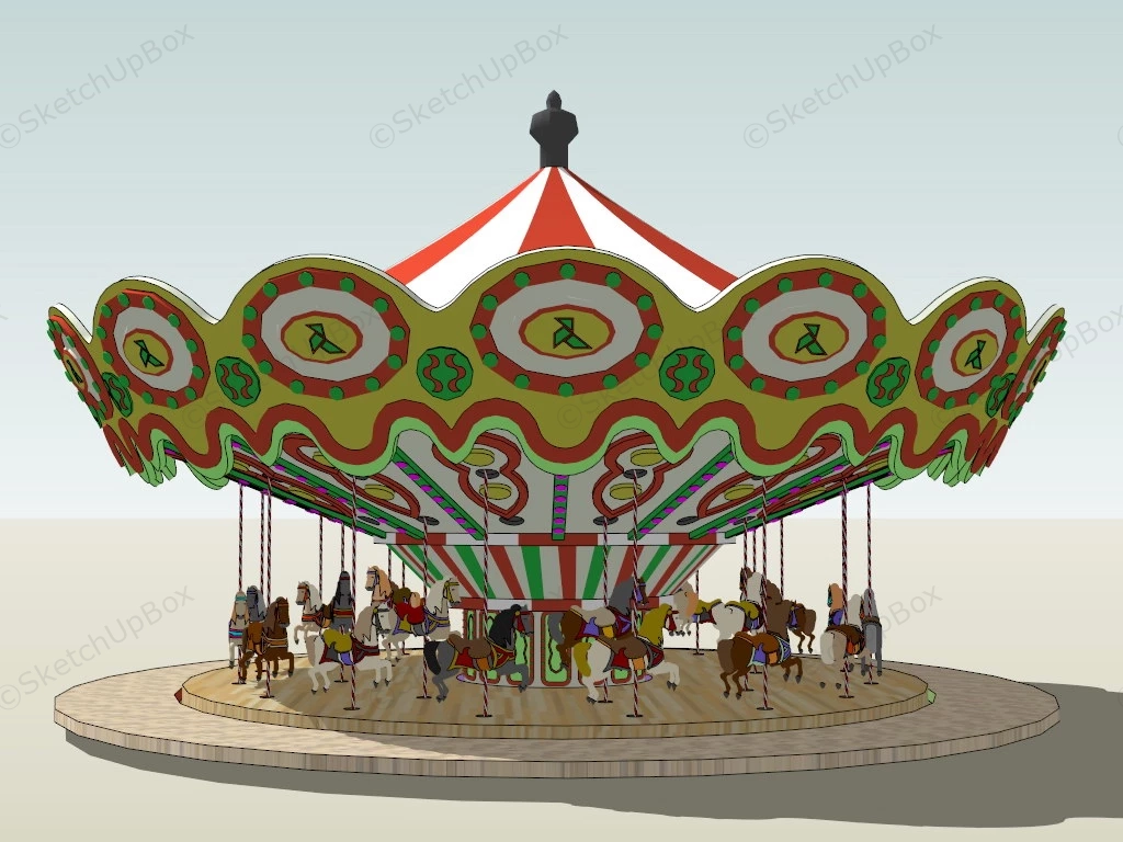 Grand Carousel sketchup model preview - SketchupBox