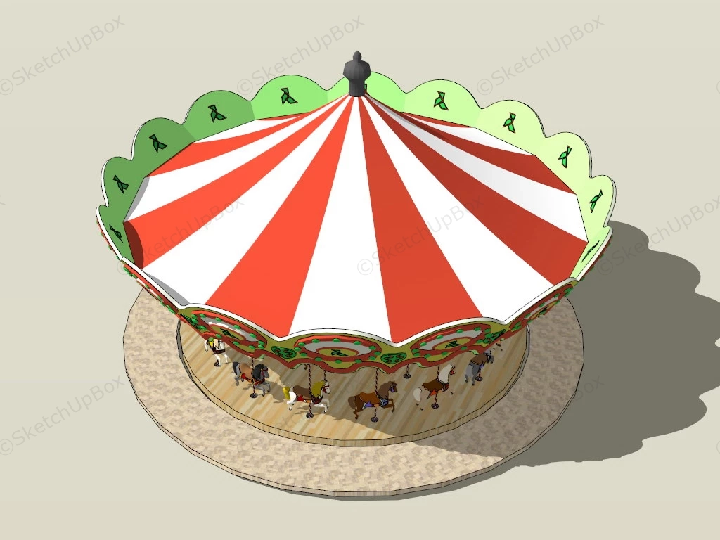 Grand Carousel sketchup model preview - SketchupBox