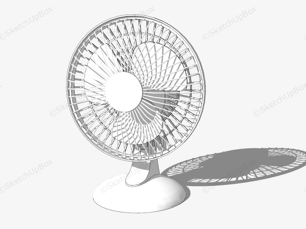 Vintage Table Fan sketchup model preview - SketchupBox