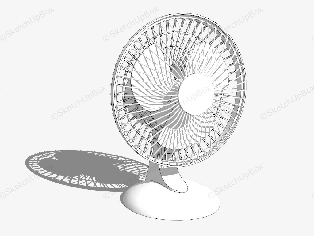 Vintage Table Fan sketchup model preview - SketchupBox