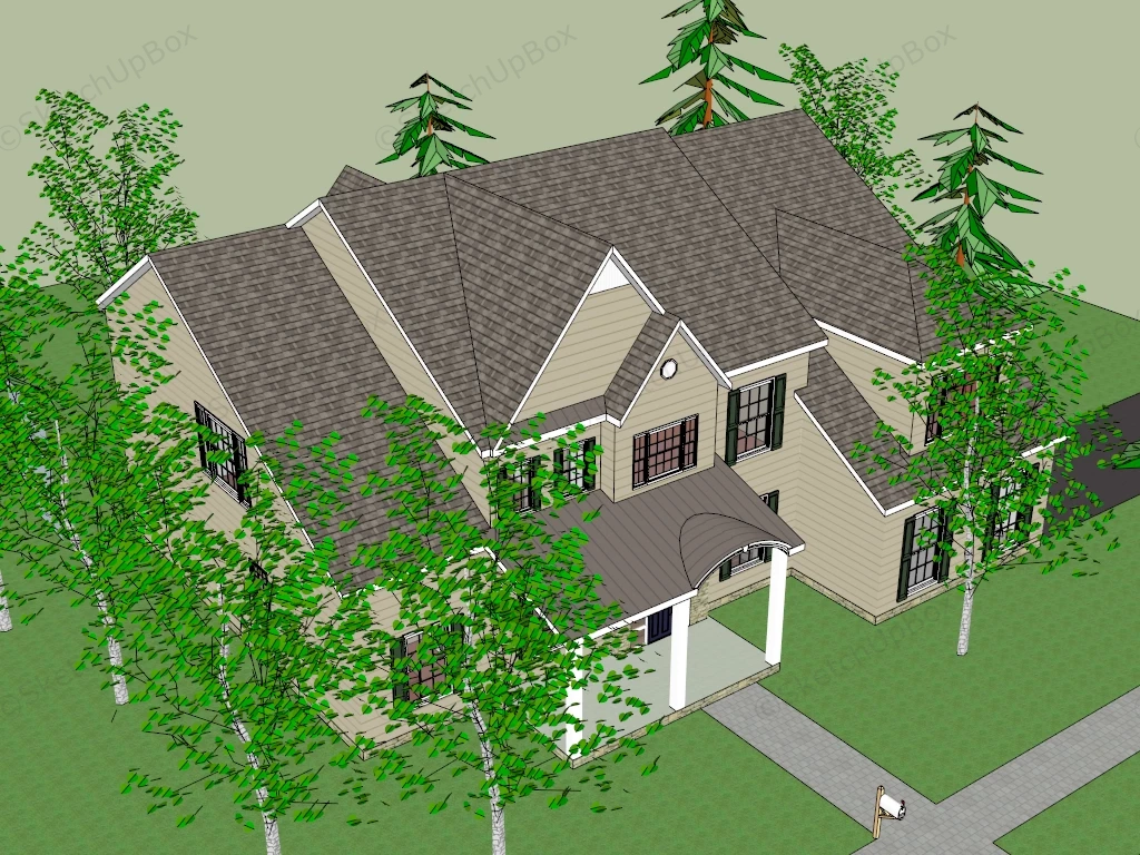 New House Design sketchup model preview - SketchupBox