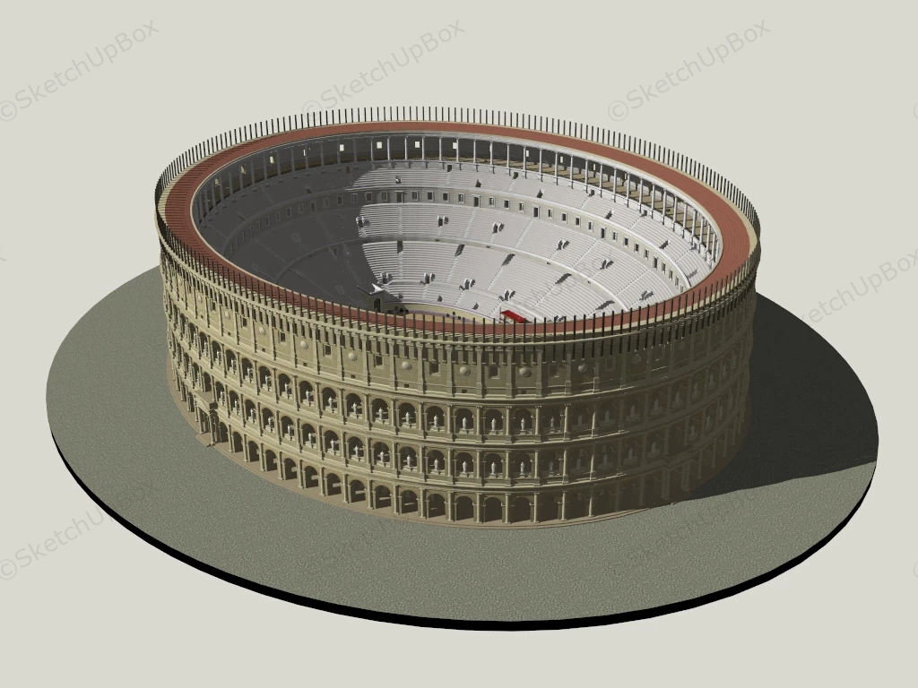 Roman Coliseum sketchup model preview - SketchupBox