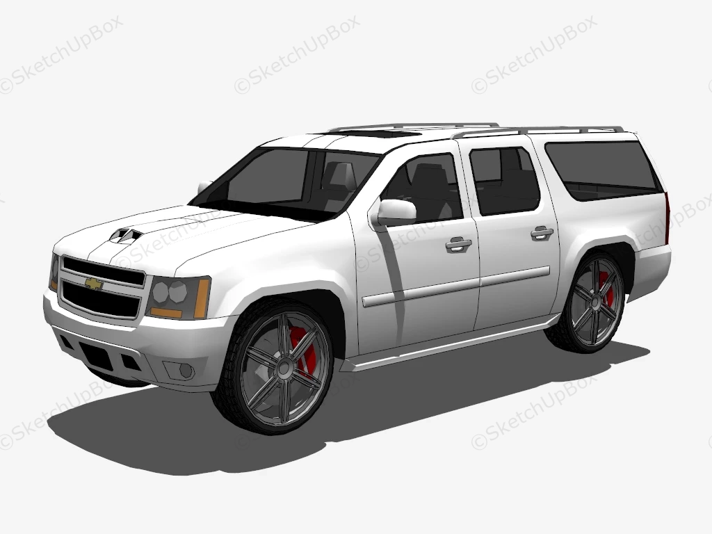 Chevrolet Suburban sketchup model preview - SketchupBox