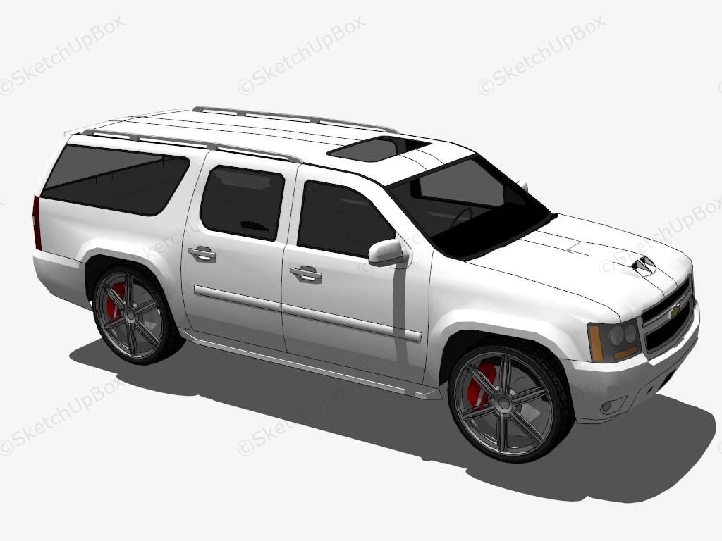 Chevrolet Suburban sketchup model preview - SketchupBox