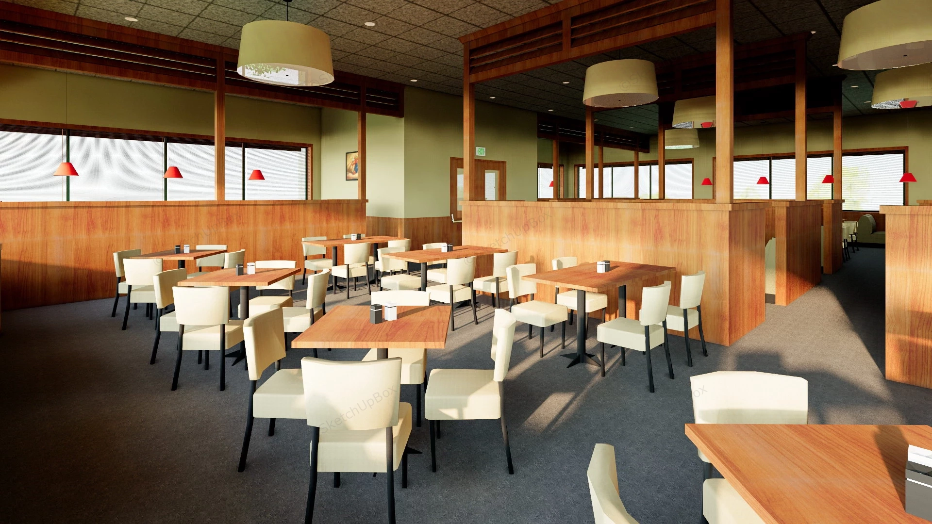 Ruby Tuesday Restaurant sketchup model preview - SketchupBox