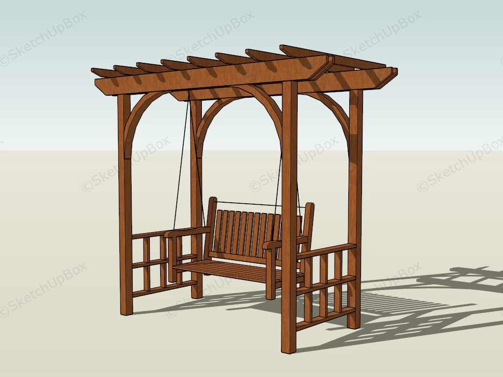 Arbor With Swing sketchup model preview - SketchupBox