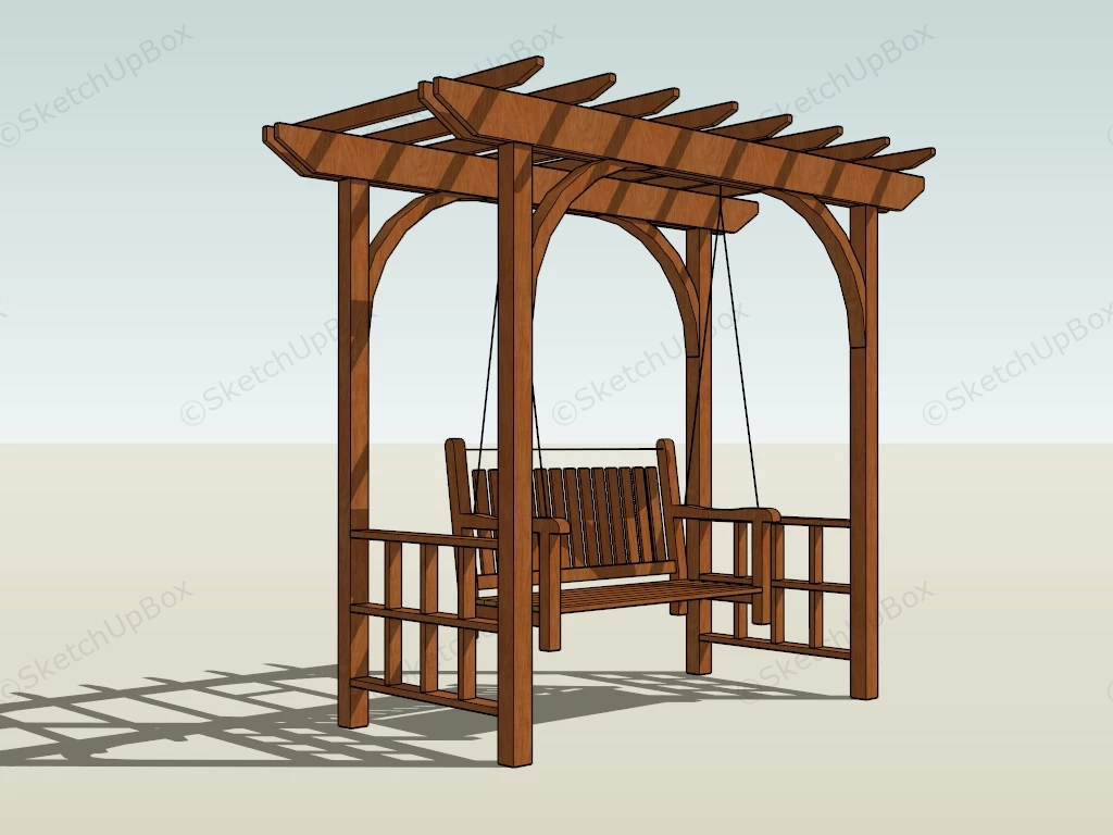 Arbor With Swing sketchup model preview - SketchupBox