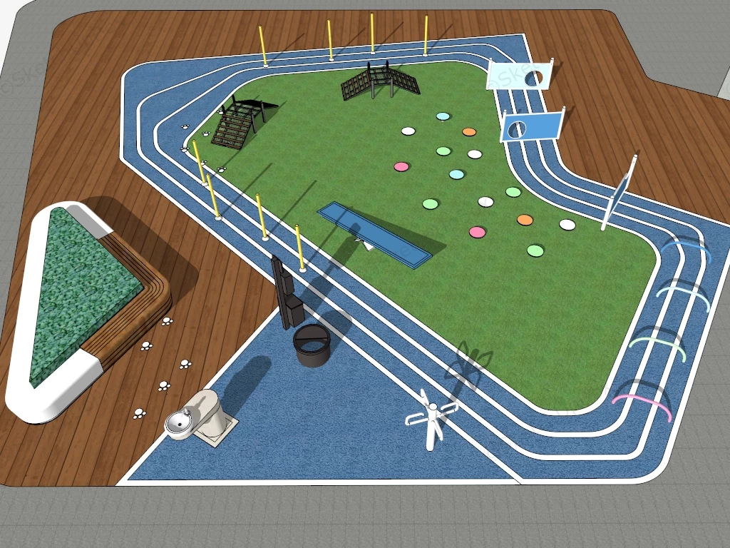 Pet Paradise Park sketchup model preview - SketchupBox