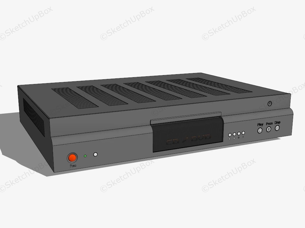 Dvd Player Recorder Combo sketchup model preview - SketchupBox