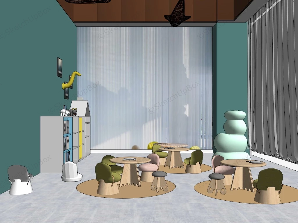 Child Playroom Idea sketchup model preview - SketchupBox