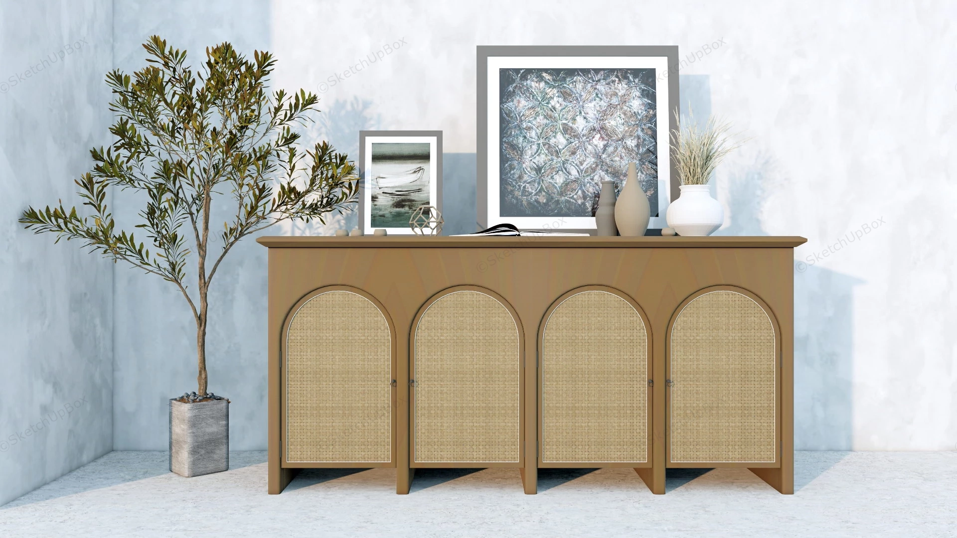 Entryway Sideboard Ideas sketchup model preview - SketchupBox