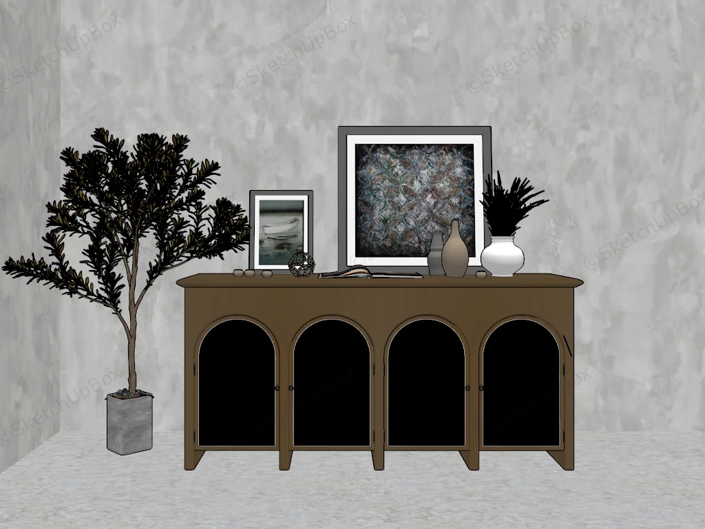 Entryway Sideboard Ideas sketchup model preview - SketchupBox