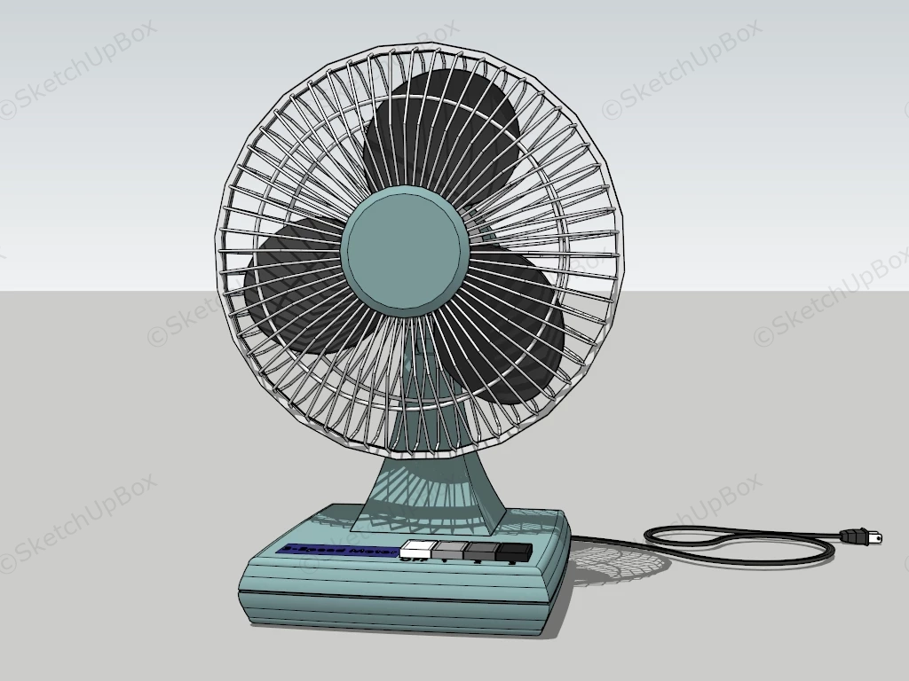 Vintage Table Fan sketchup model preview - SketchupBox