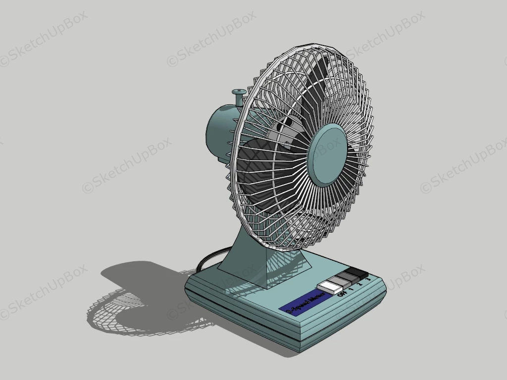 Vintage Table Fan sketchup model preview - SketchupBox