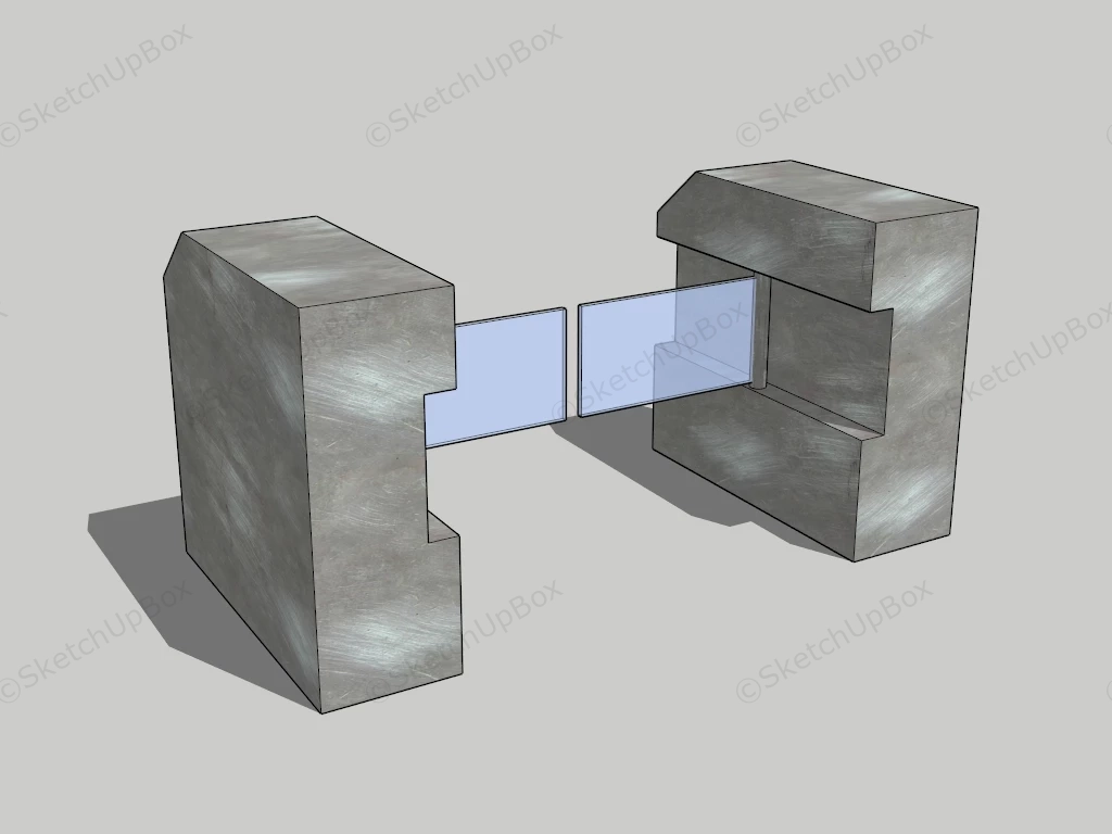 Optical Barrier Turnstile sketchup model preview - SketchupBox