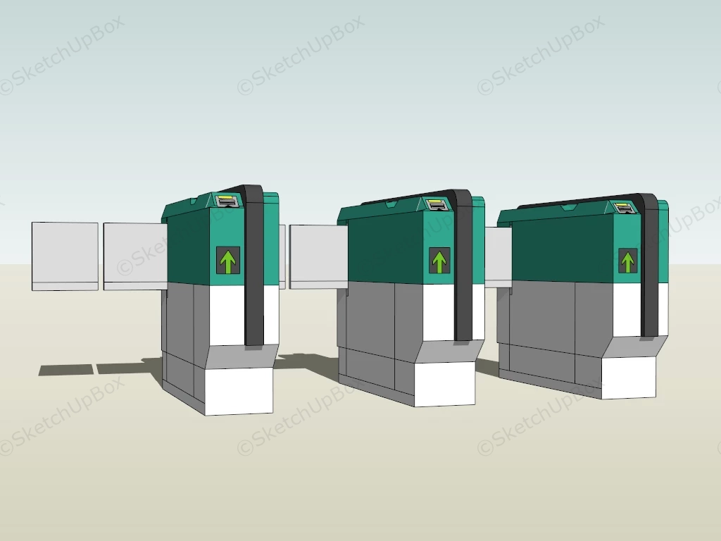 Subway Turnstile sketchup model preview - SketchupBox