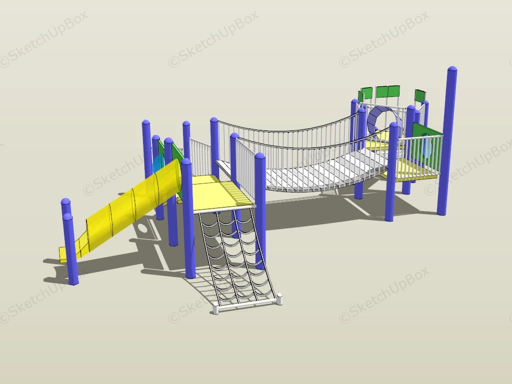 Outdoor Playset Climber sketchup model preview - SketchupBox