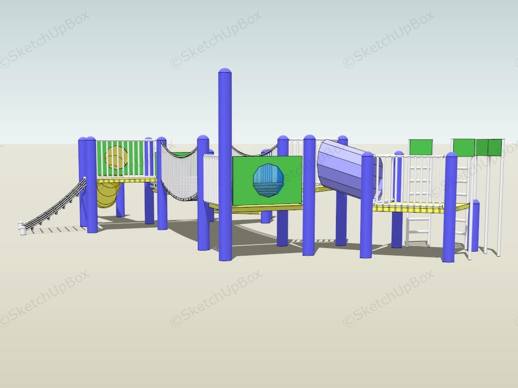 Outdoor Playset Climber sketchup model preview - SketchupBox