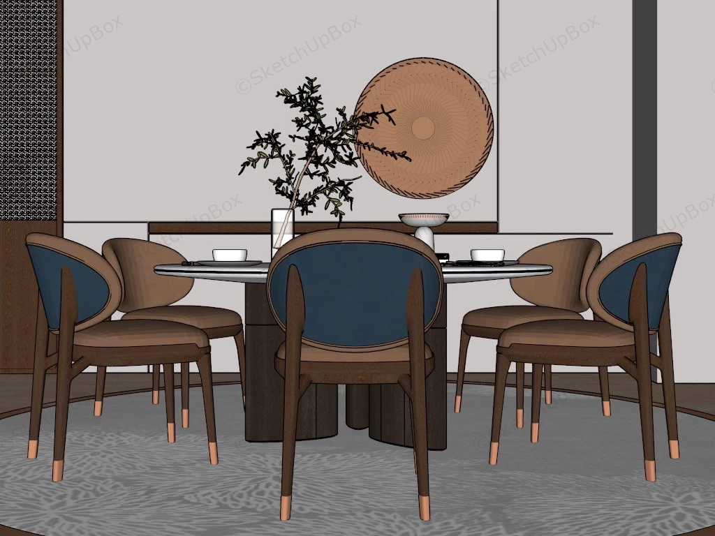 Dining Room Accent Wall Idea sketchup model preview - SketchupBox