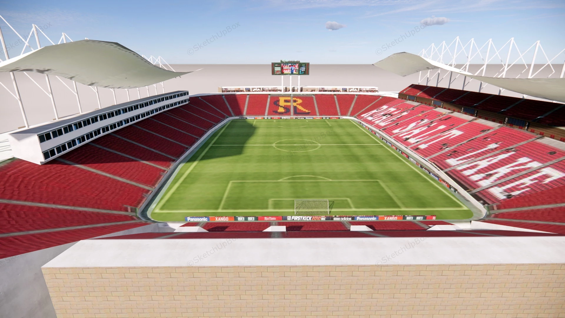 Salt Lake Stadium sketchup model preview - SketchupBox