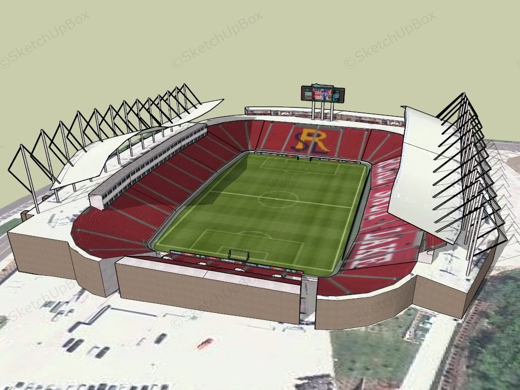 Salt Lake Stadium sketchup model preview - SketchupBox