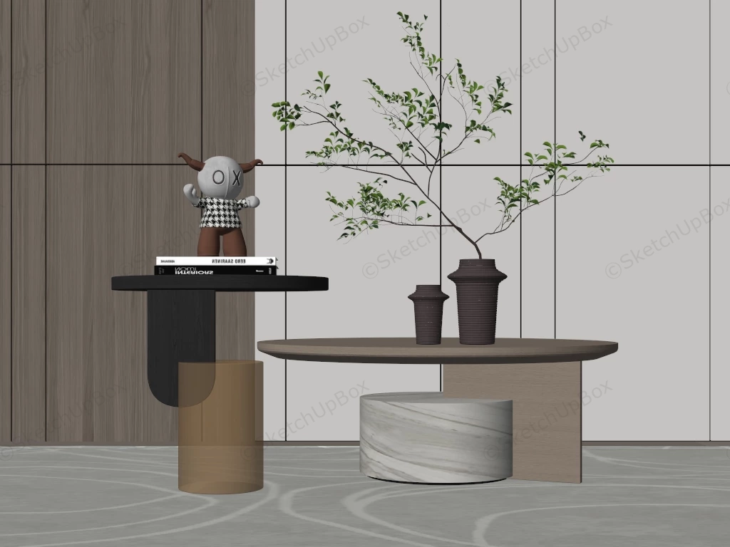 Stylish Coffee Table sketchup model preview - SketchupBox