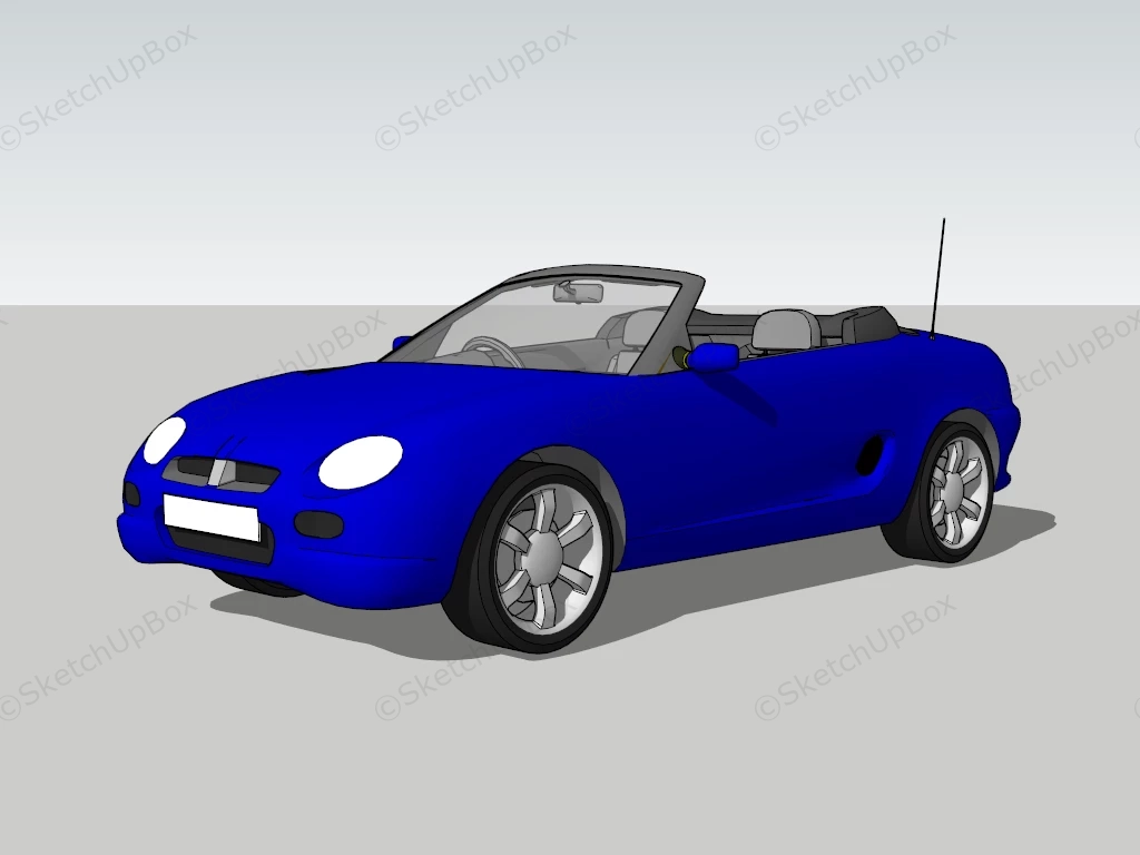 MG F Roadster sketchup model preview - SketchupBox