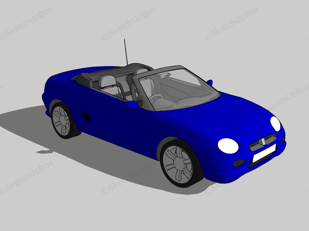 MG F Roadster sketchup model preview - SketchupBox