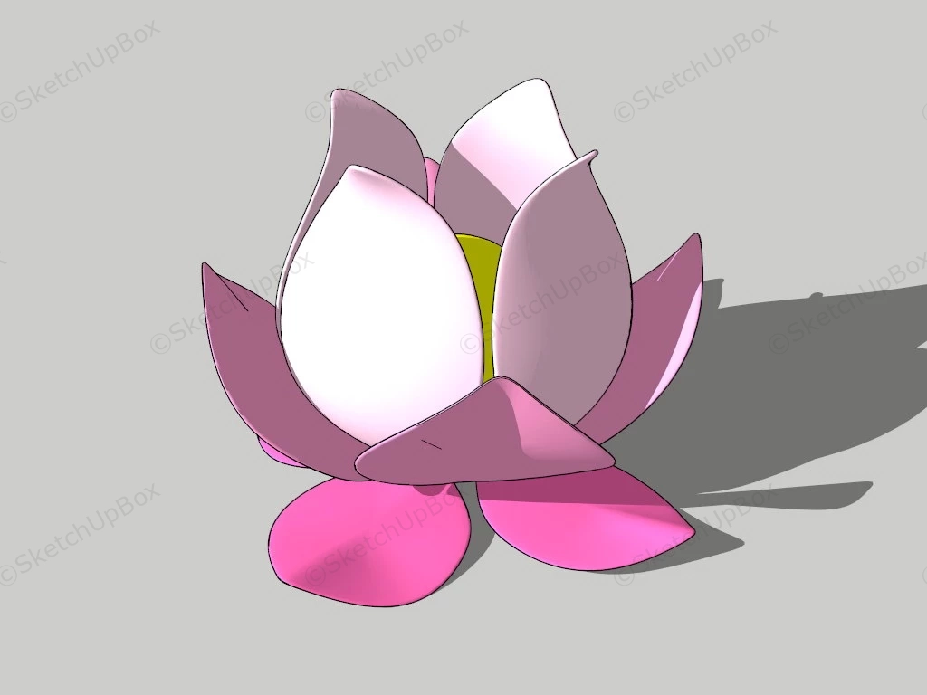 Sculpture Of A Lotus Flower sketchup model preview - SketchupBox