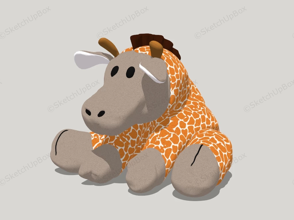 Giraffe Plush Toy sketchup model preview - SketchupBox