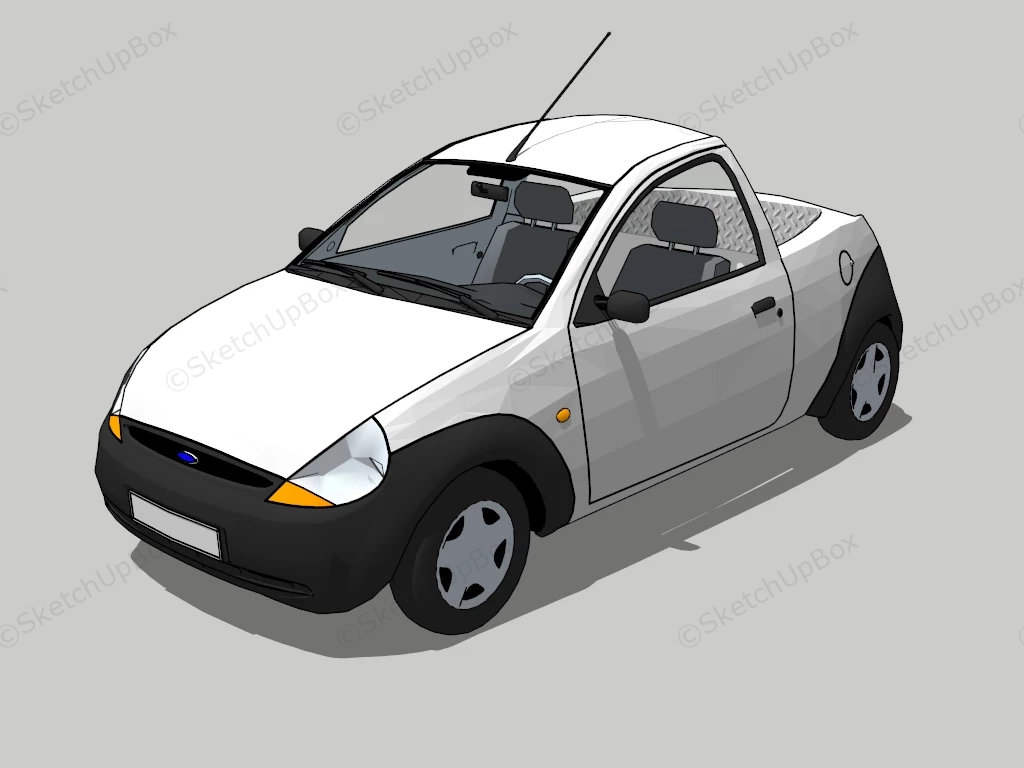 Ford Ka Pickup sketchup model preview - SketchupBox