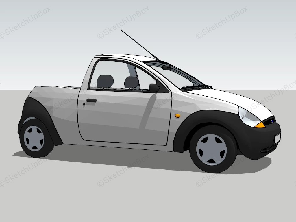 Ford Ka Pickup sketchup model preview - SketchupBox