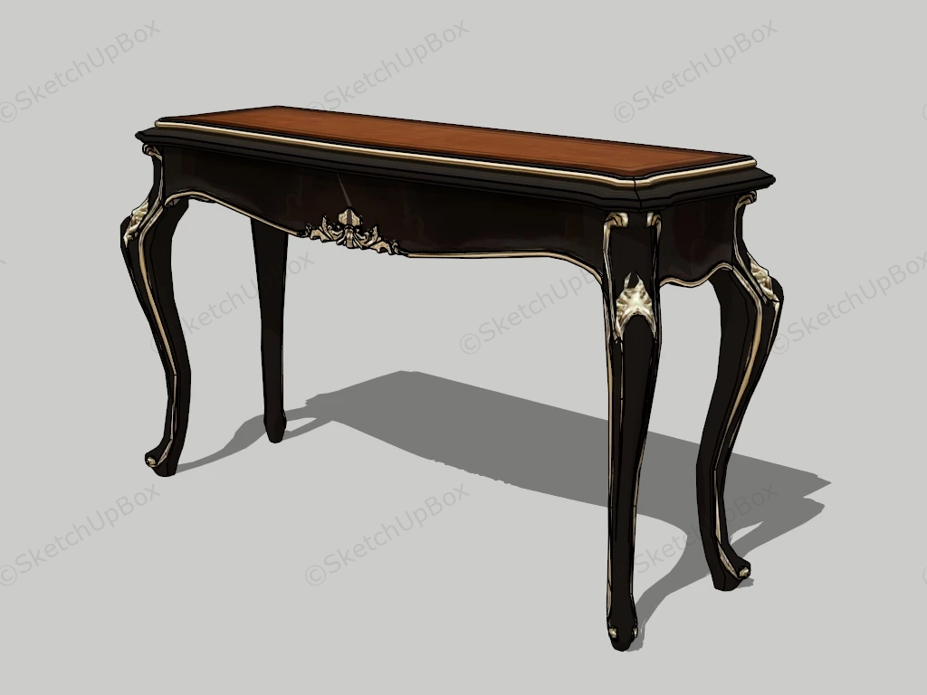 Victorian Console Table sketchup model preview - SketchupBox